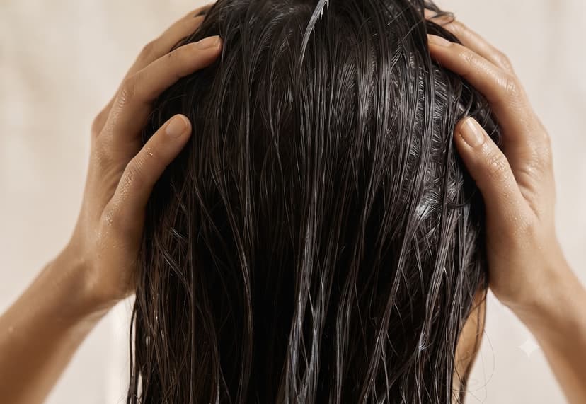 Person with wet hair