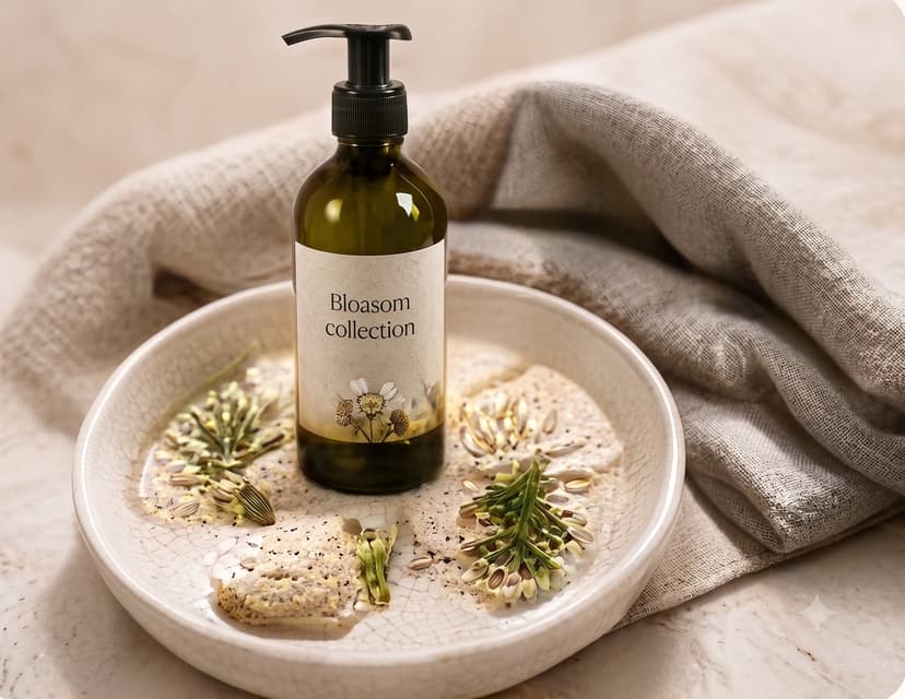 Skincare product demonstration